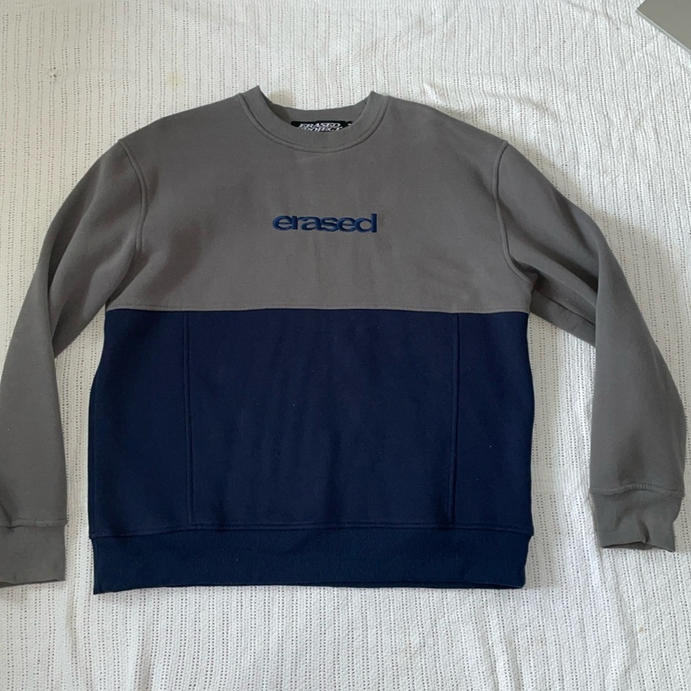 erased project blue crewneck